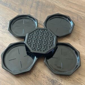 Vintage Arcopal luminarc, set of 5 octime coaster